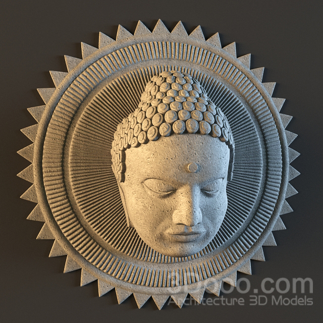 Bas-relief of Buddha_Moulding_Plaster_Decor.jpg
