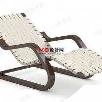 欧式风格躺椅单体3D模型-编号2727