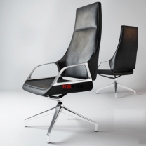 现代老板椅单体3D模型-编号5429
