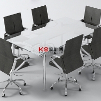 现代风格会议桌单体3D模型-编号2562