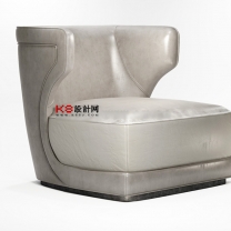欧式单人沙发3d模型-编号646