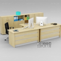 现代风格办公桌椅组合单体模型--编号16487