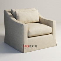现代风格沙发单体3D模型-编号7215