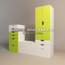 现代风格衣柜单体模型--编号16111