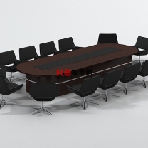 现代风格会议桌单体3D模型-编号2586