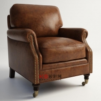 美式风格椅子单体3D模型-编号7197