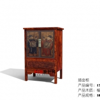中式风格衣柜组合单体3D模型-编号2321