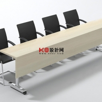 现代风格会议桌单体3D模型-编号2578