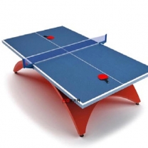 现代风格乒乓球台单体3D模型-编号3722