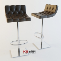现代风格酒吧椅子单体3D模型-编号4367