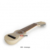 现代风格吉他单体3D模型-编号3487