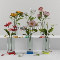 花卉盆栽单体模型--编号16009