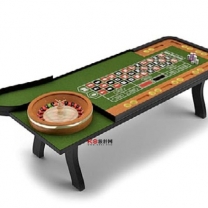 现代风格棋牌桌单体3D模型-编号3687