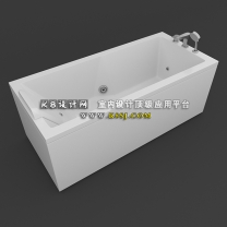 现代风格浴缸单体模型--编号16422