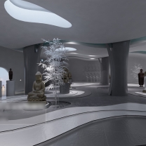 佛像展厅整体3D模型-编号5392