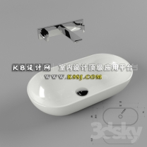 现代风格洗手盆单体模型--编号16420