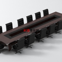 中式风格会议桌单体3D模型-编号2584