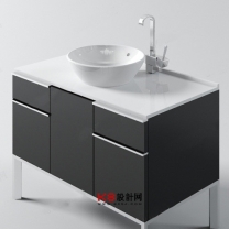 现代风格浴柜组合单体3D模型-编号3261